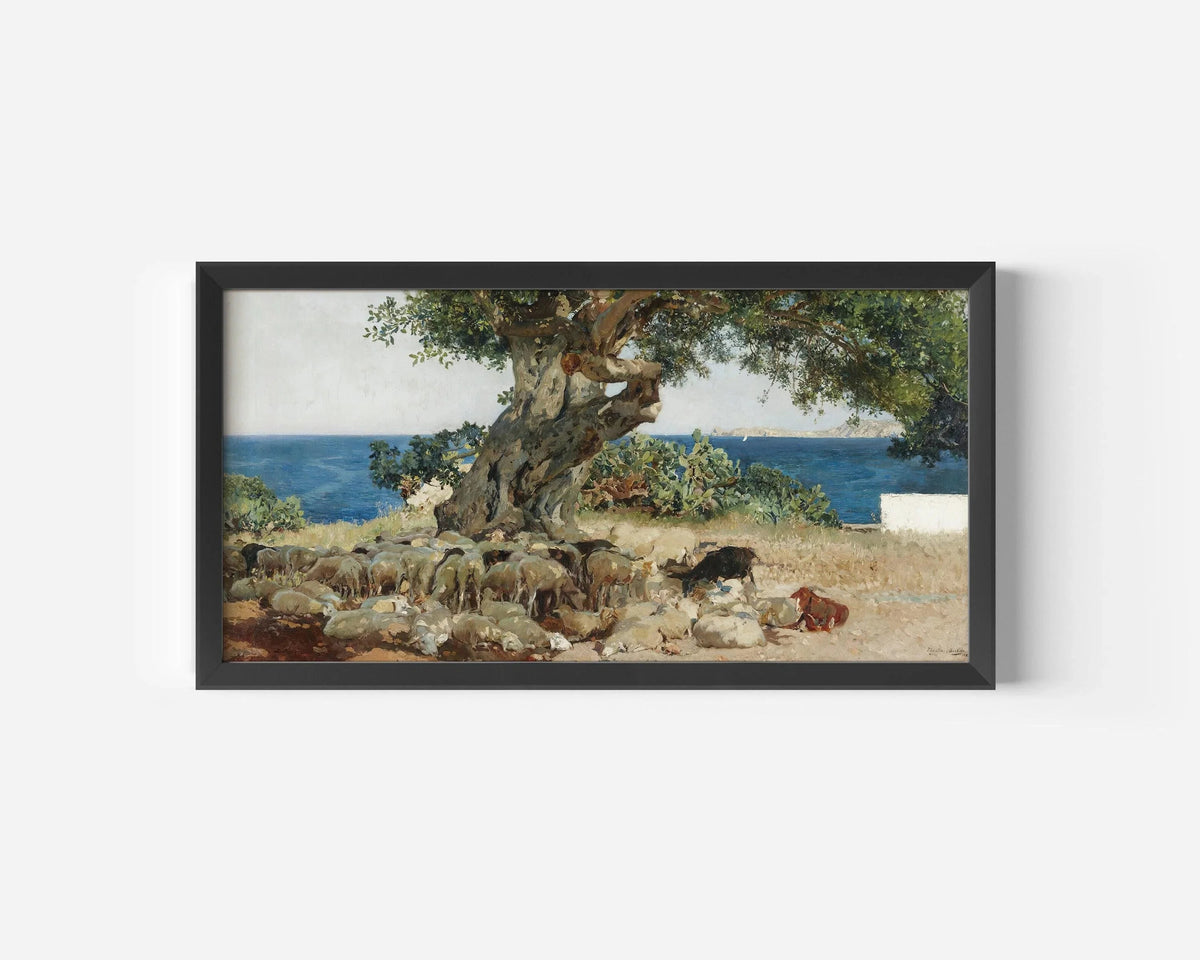 Impression d'art panoramique (2x1) "Caroubier" de Sorolla