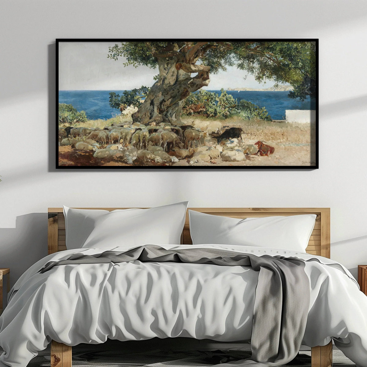 Impression d'art panoramique (2x1) "Caroubier" de Sorolla