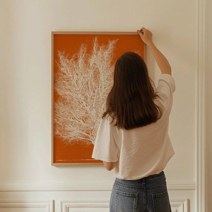 Impression Giclée Joichi Hoshi Arbre Orange : Art Japonais Ancien sur Bois