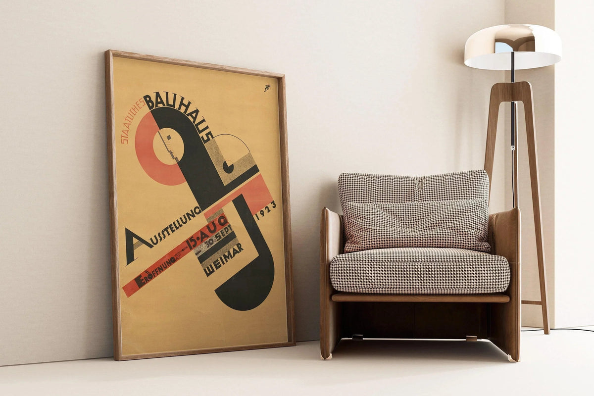 Joost Schmidt Bauhaus Poster: Mid-Century Modern Art Giclee Print