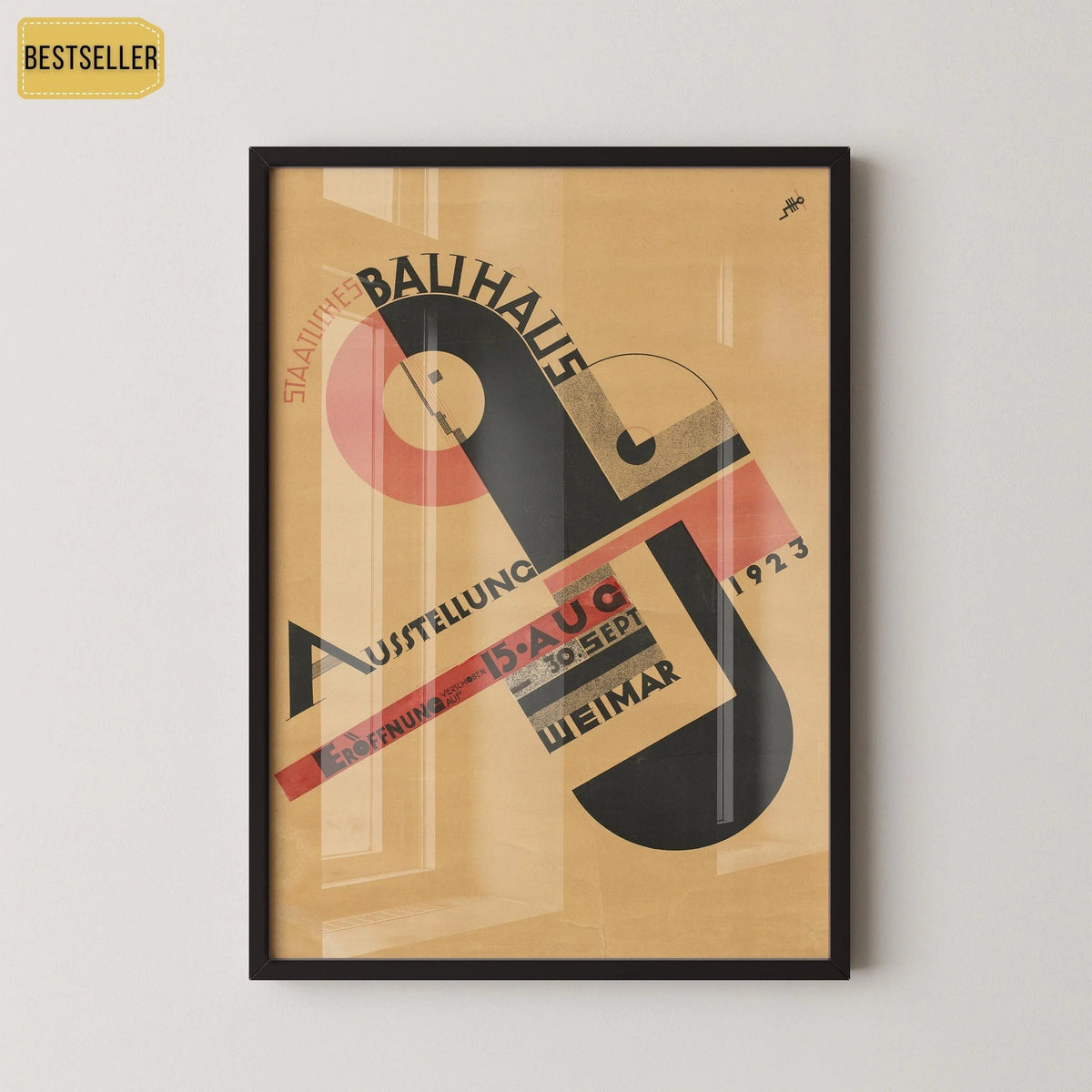Joost Schmidt Bauhaus Poster: Mid-Century Modern Art Giclee Print