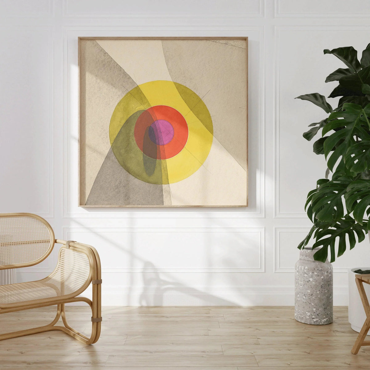 Impression d'art Bauhaus : Joost Schmidt Mid-Century Moderne Giclée sur papier Hahnemühle (1x1)