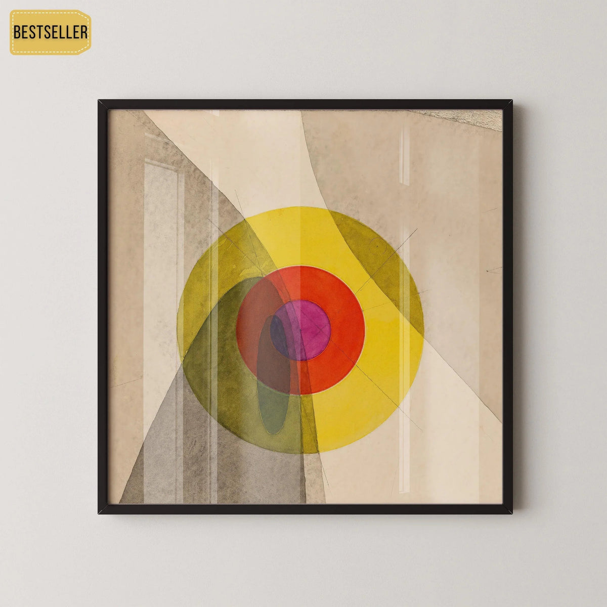 Impression d'art Bauhaus : Joost Schmidt Mid-Century Moderne Giclée sur papier Hahnemühle (1x1)
