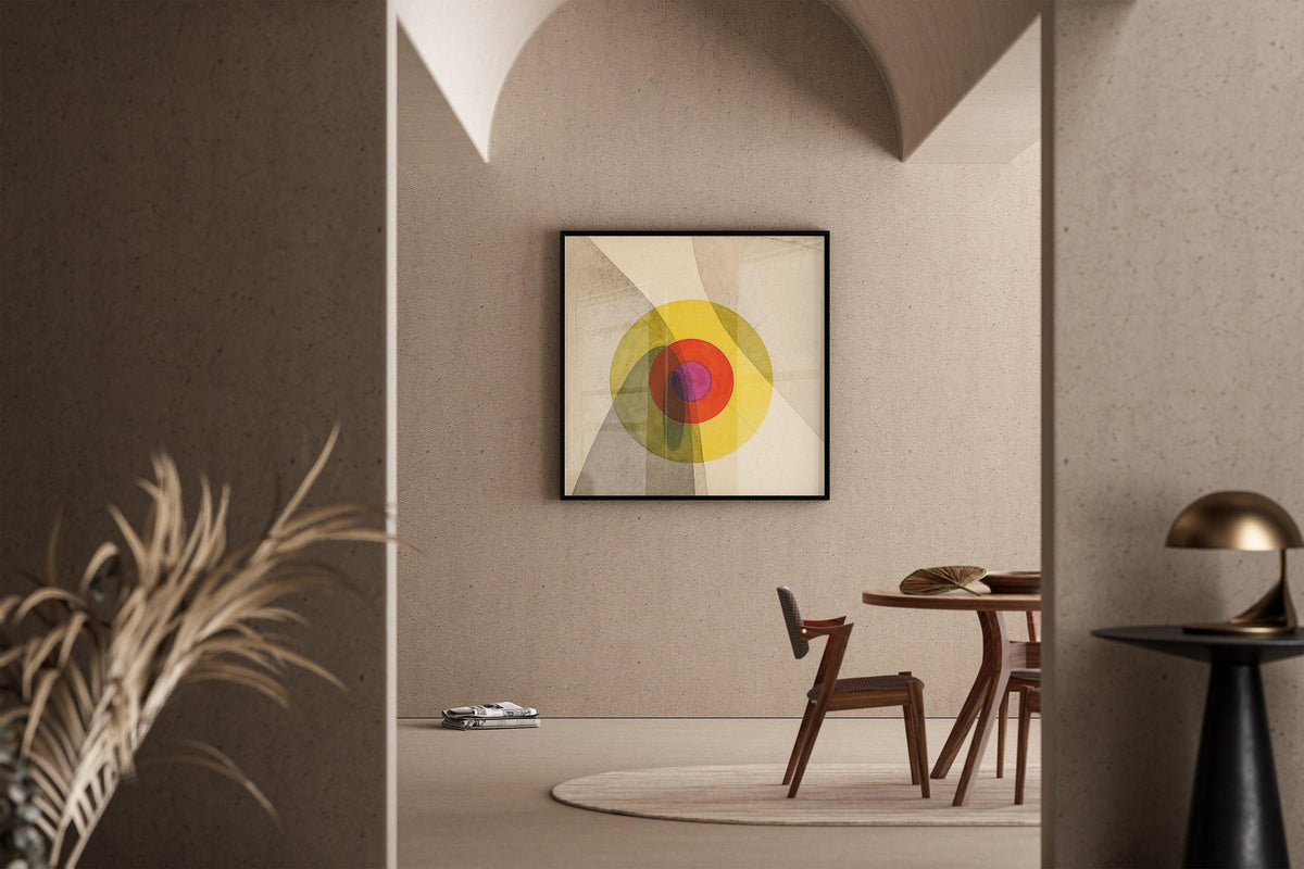 Impression d'art Bauhaus : Joost Schmidt Mid-Century Moderne Giclée sur papier Hahnemühle (1x1)