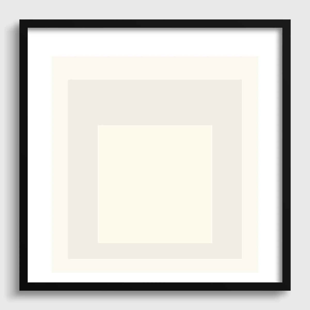 Josef Albers Inspired 'Devil' Giclee Print: Mid-Century Modern Art, Handframed Option (1x1)