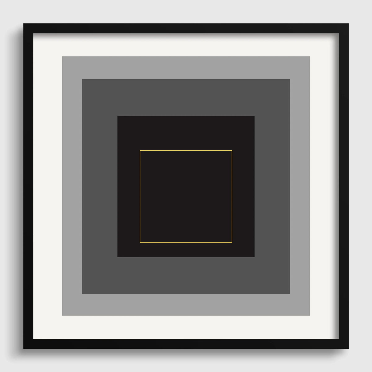 Impression Giclée Hommage au Carré Inspiré de Josef Albers : Art Moderne du Milieu du Siècle (1x1)