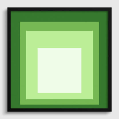 Josef Albers Inspired 'Homage to the Square' Giclee Print: Mid-Century Modern Art
