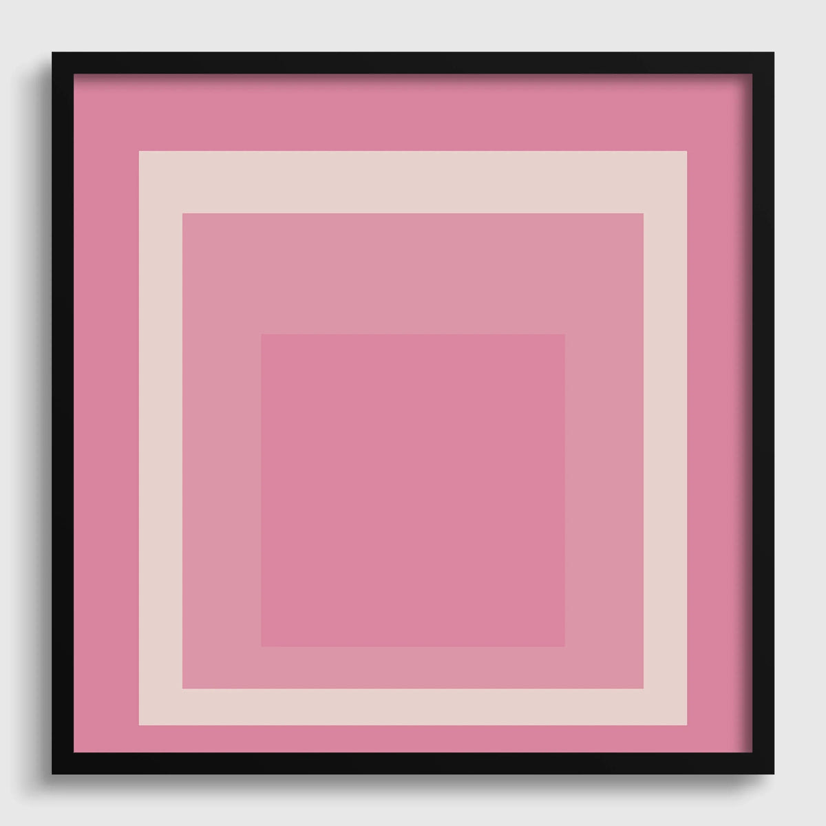 Inspiré de Josef Albers - Margot - Impression Giclée « Hommage au Carré » : Art moderne du milieu du siècle