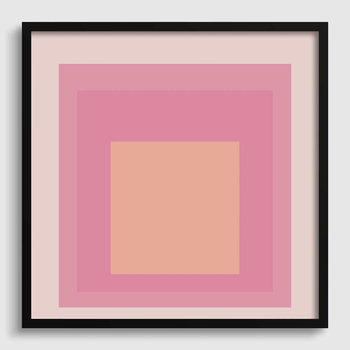 Impression giclée « Patricia » inspirée de Josef Albers : Hommage au carré (1x1) du milieu du siècle moderne