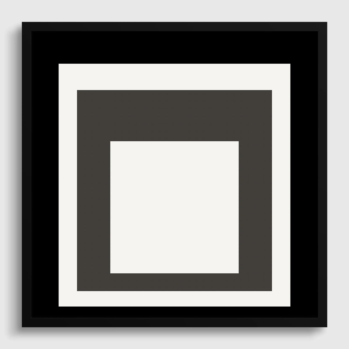 Impression Giclée « Smoking » inspirée de Josef Albers : Art Moderne du Milieu du Siècle, Option Encadrée