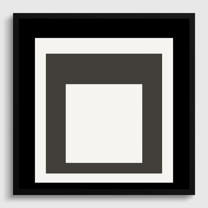 Impression Giclée « Smoking » inspirée de Josef Albers : Art Moderne du Milieu du Siècle, Option Encadrée