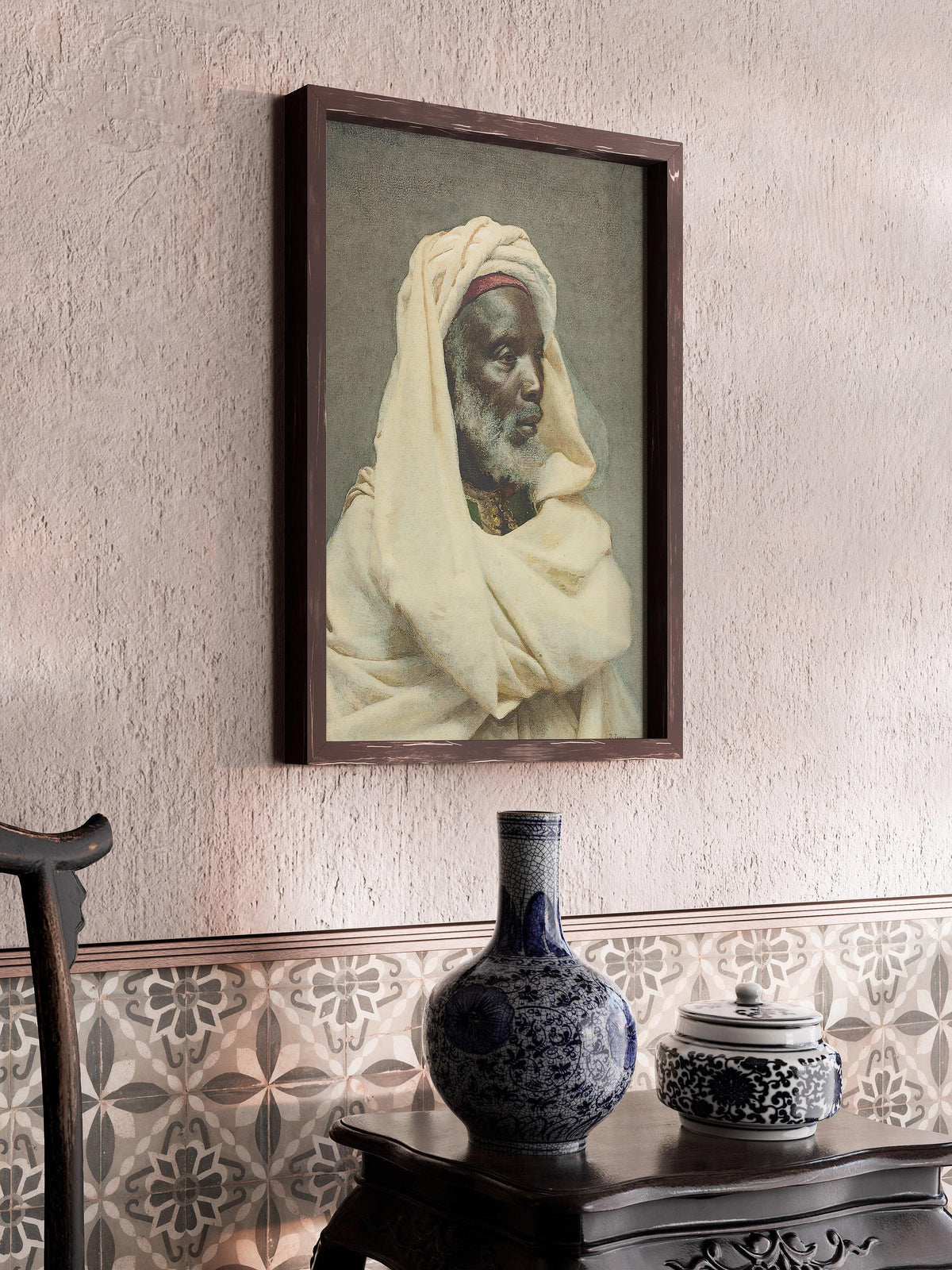 Josep Tapir√≥ Bar√≥ - Moorish Elder | Famous Orientalist Art (available handframed or unframed)