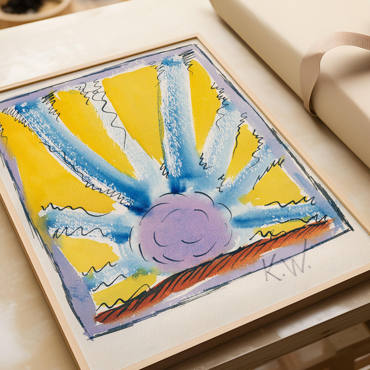 Karl Wiener Abstract Art Print: Colorful Modern Wall Decor