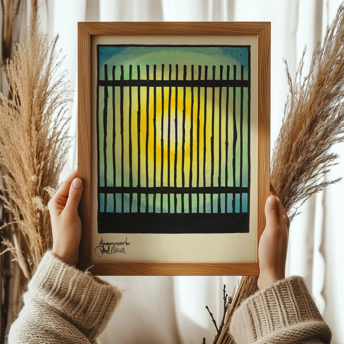 Karl Wiener - Gegenwart (The Present) | Modern Abstract Art (available handframed or unframed)