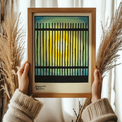 Karl Wiener - Gegenwart (The Present) | Modern Abstract Art (available handframed or unframed)