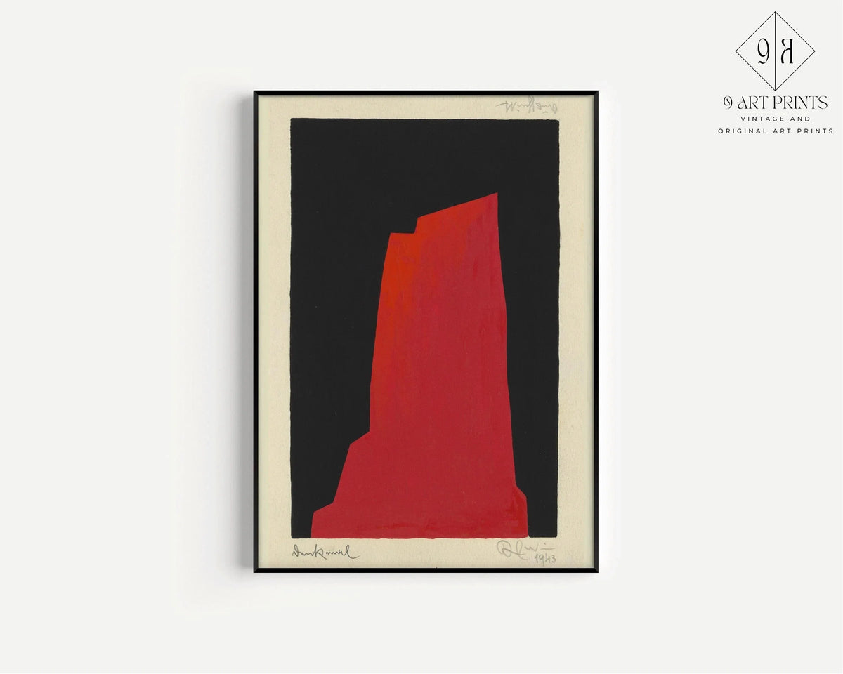 Karl Wiener - Monument | Art abstrait moderne (disponible encadré à la main ou non encadré)