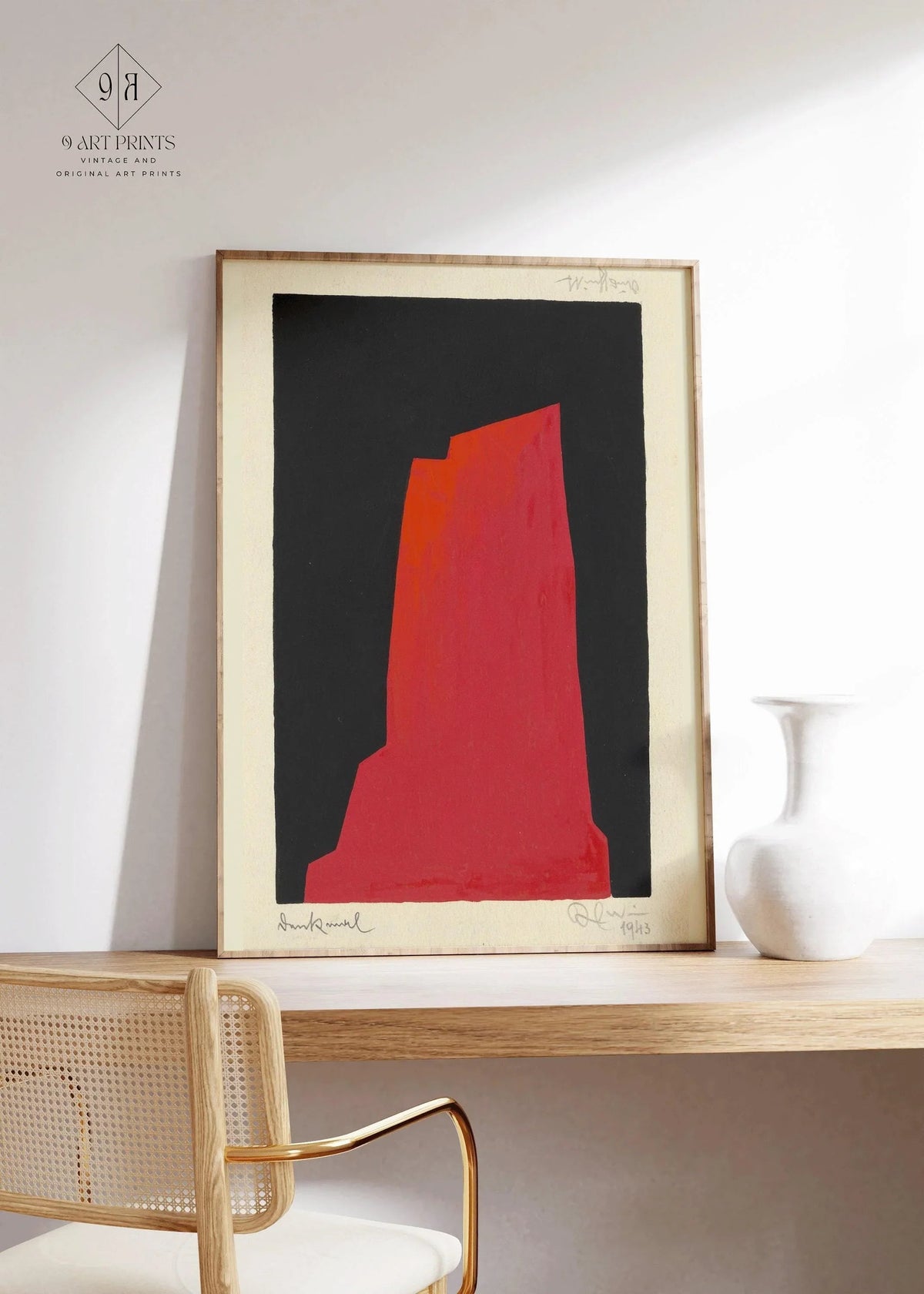 Karl Wiener - Monument | Art abstrait moderne (disponible encadré à la main ou non encadré)