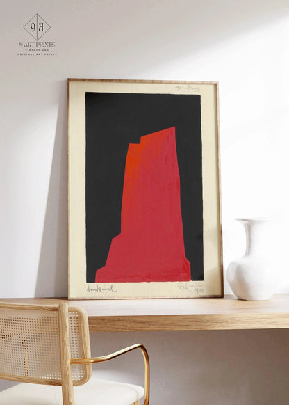 Karl Wiener - Monument | Art abstrait moderne (disponible encadré à la main ou non encadré)