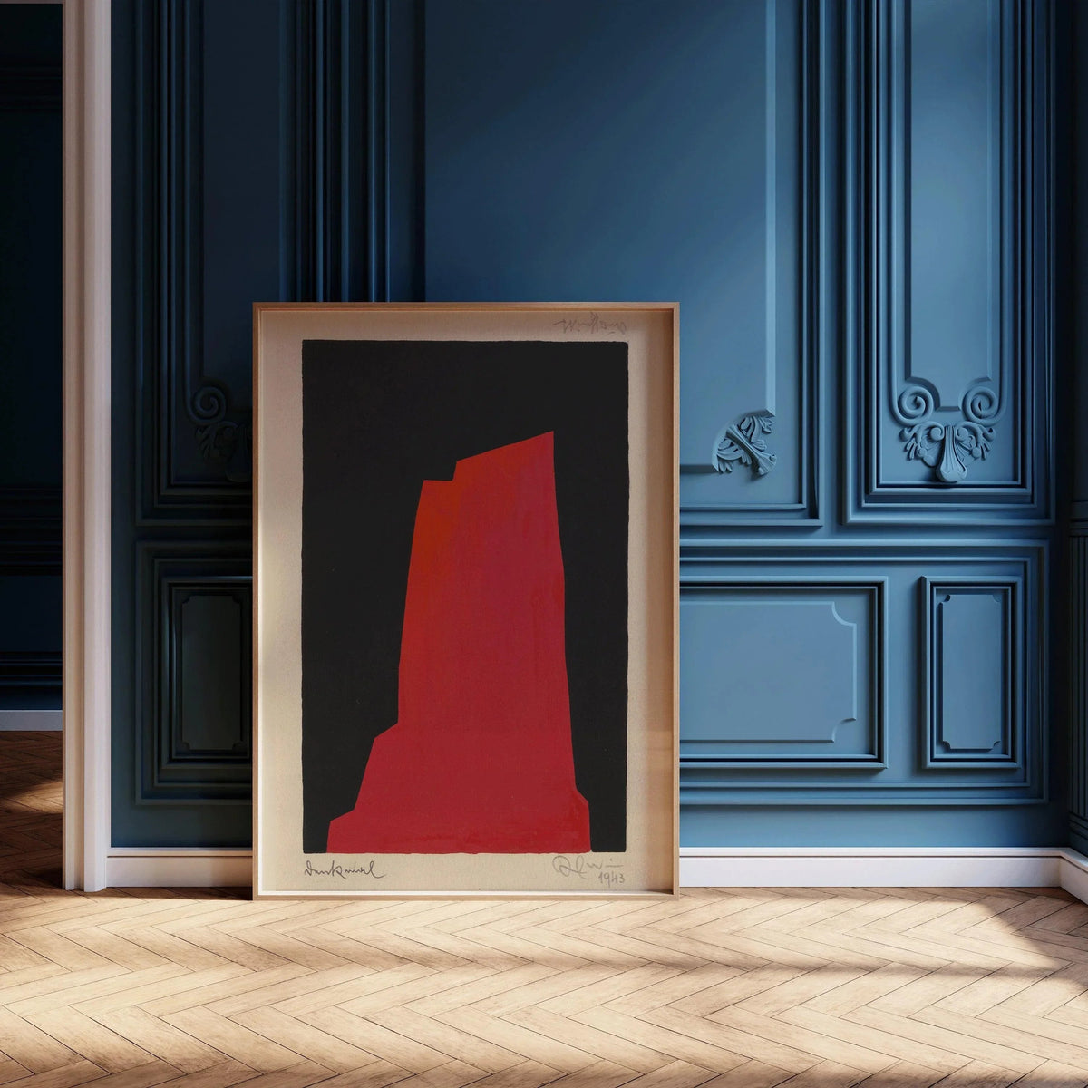 Karl Wiener - Monument | Art abstrait moderne (disponible encadré à la main ou non encadré)