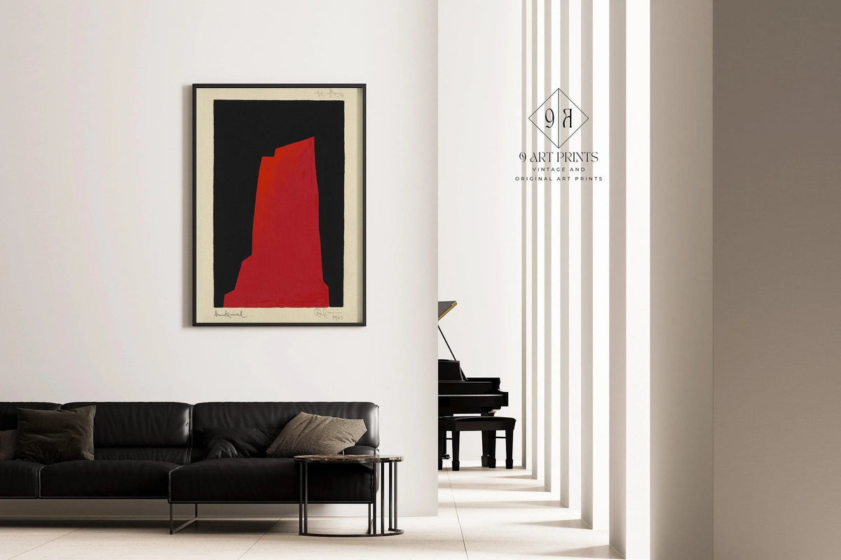 Karl Wiener - Monument | Art abstrait moderne (disponible encadré à la main ou non encadré)