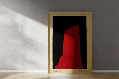 Karl Wiener - Monument | Art abstrait moderne (disponible encadré à la main ou non encadré)