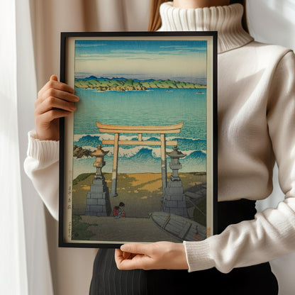 Kawase Hasui Pacific Ocean Print: Vintage Japanese Woodblock Art