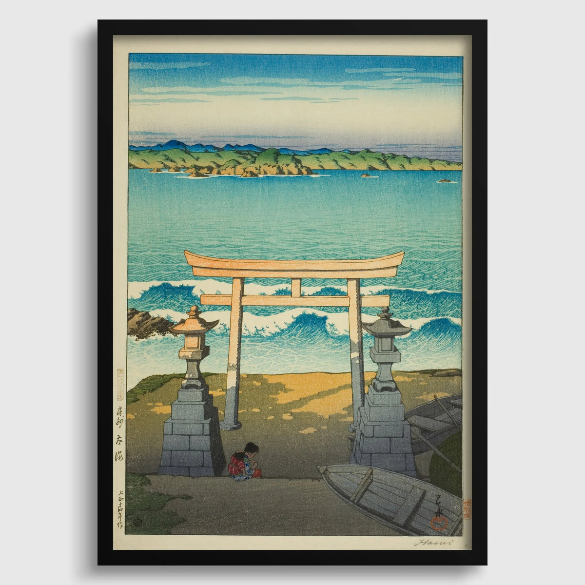 Kawase Hasui Pacific Ocean Print: Vintage Japanese Woodblock Art