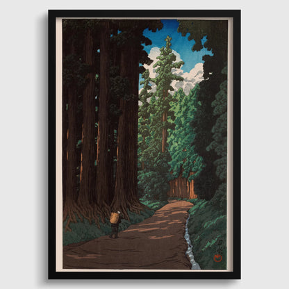 Kawase Hasui - Road to Nikko Giclee Print: Japanese Woodblock Art
