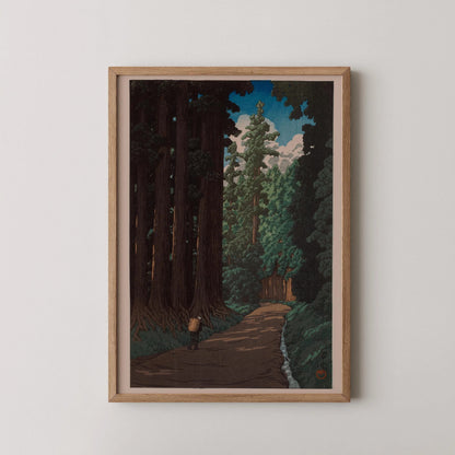Kawase Hasui - Road to Nikko Giclee Print: Japanese Woodblock Art