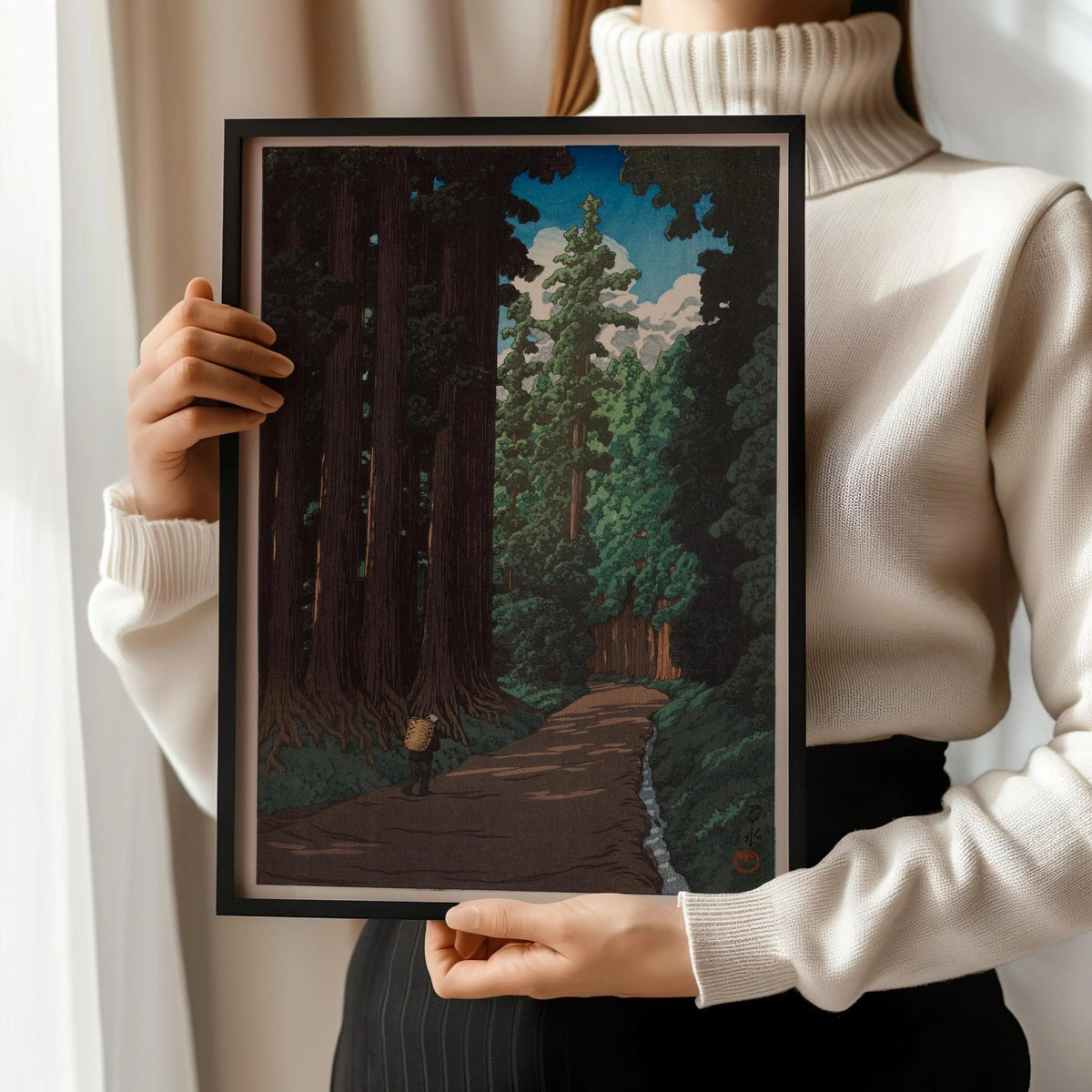 Kawase Hasui - Road to Nikko Giclee Print: Japanese Woodblock Art