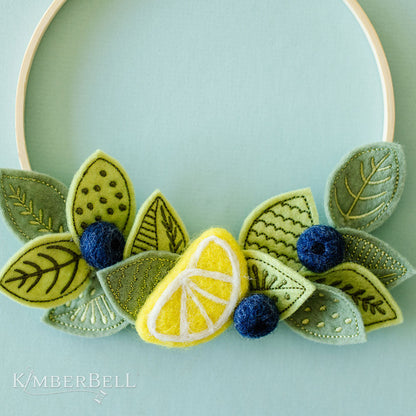 Feutre de Laine Kimberbell Citrons & Baies (10 Pièces)
