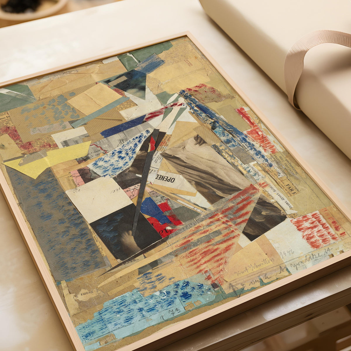 Kurt Schwitters Collage Art Print: Dadaist Constructivist Giclee Print