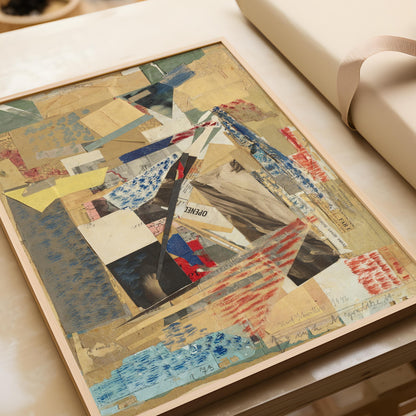 Kurt Schwitters Collage Art Print: Dadaist Constructivist Giclee Print