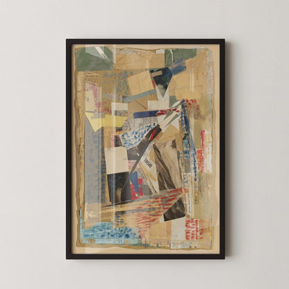 Kurt Schwitters Collage Art Print: Dadaist Constructivist Giclee Print
