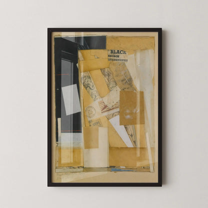 Kurt Schwitters Black NBurgh Giclee Print: Dadaist Collage Art