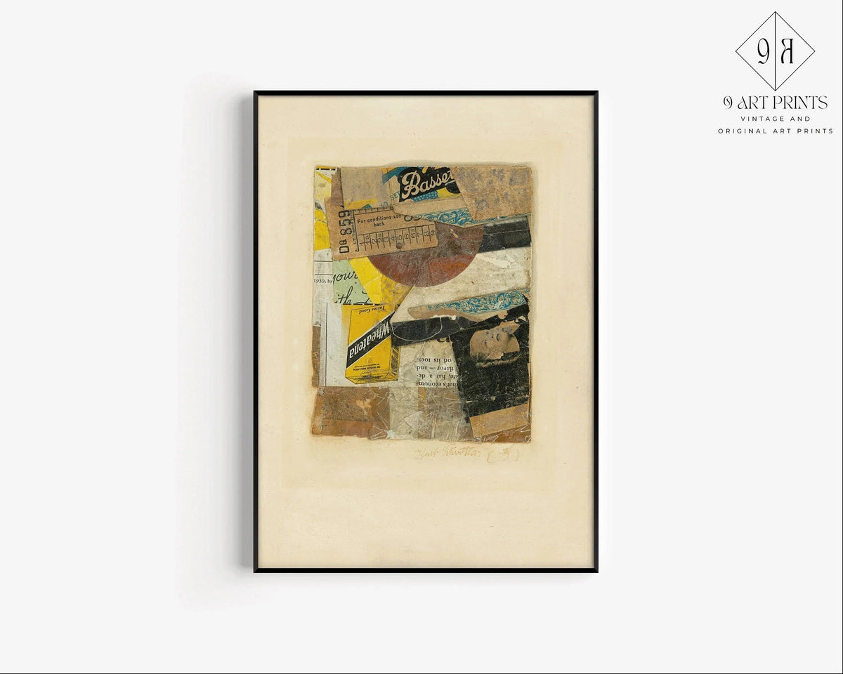 Kurt Schwitters C 31 Impression Giclée : Art du collage dadaïste