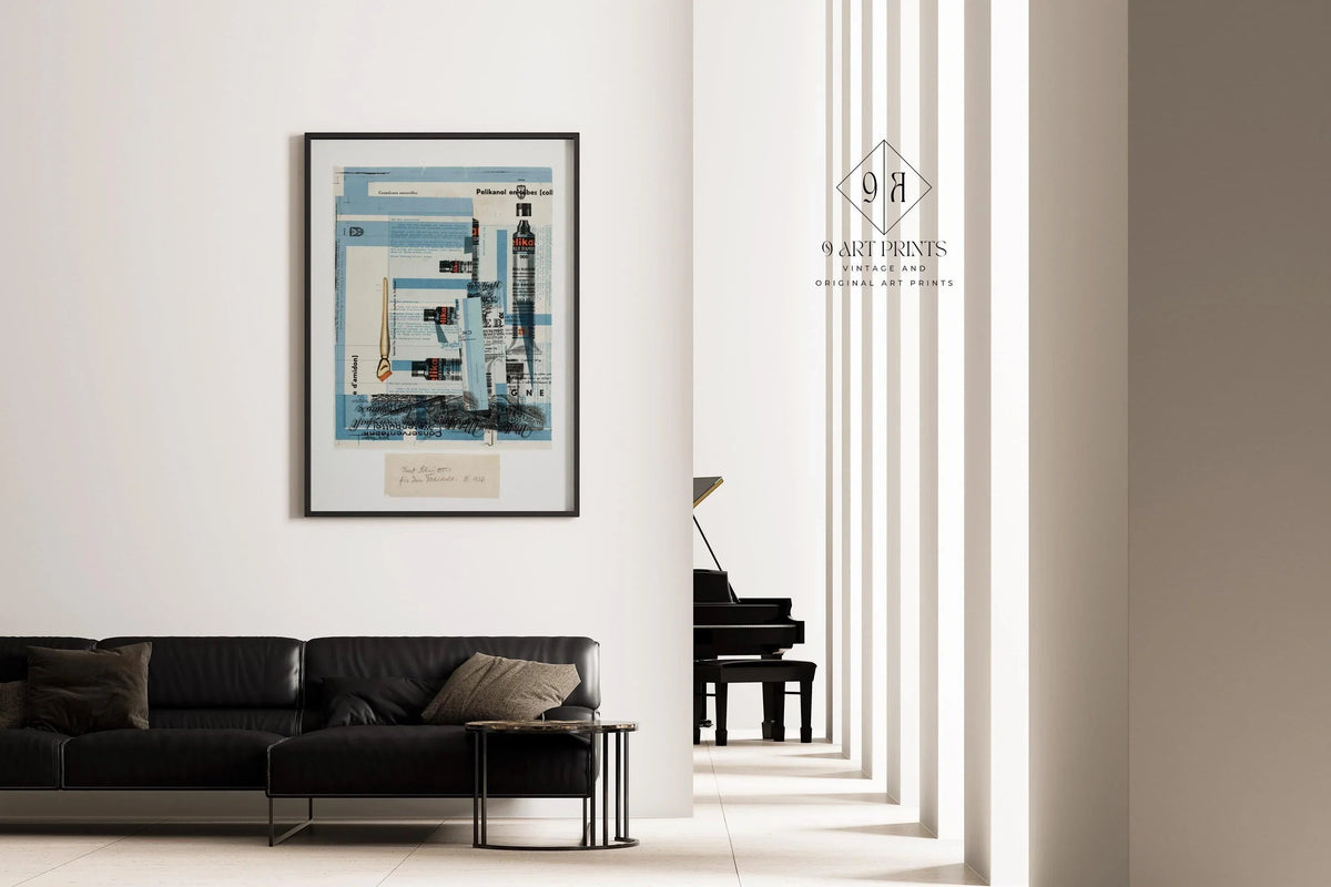 Kurt Schwitters Collage Art Print: Dadaist Constructivist Giclee Print