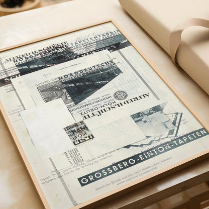 Kurt Schwitters Collage Art Print: Dadaist Constructivist (Framed Available)