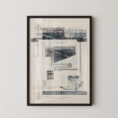 Kurt Schwitters Collage Art Print: Dadaist Constructivist (Framed Available)