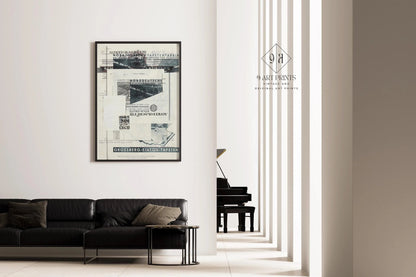 Kurt Schwitters Collage Art Print: Dadaist Constructivist (Framed Available)