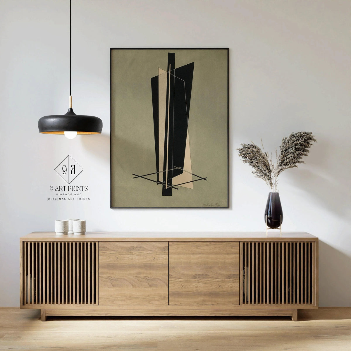 Estampe Bauhaus de Moholy-Nagy : Art abstrait Kestnermappe (Encadrement manuel disponible)