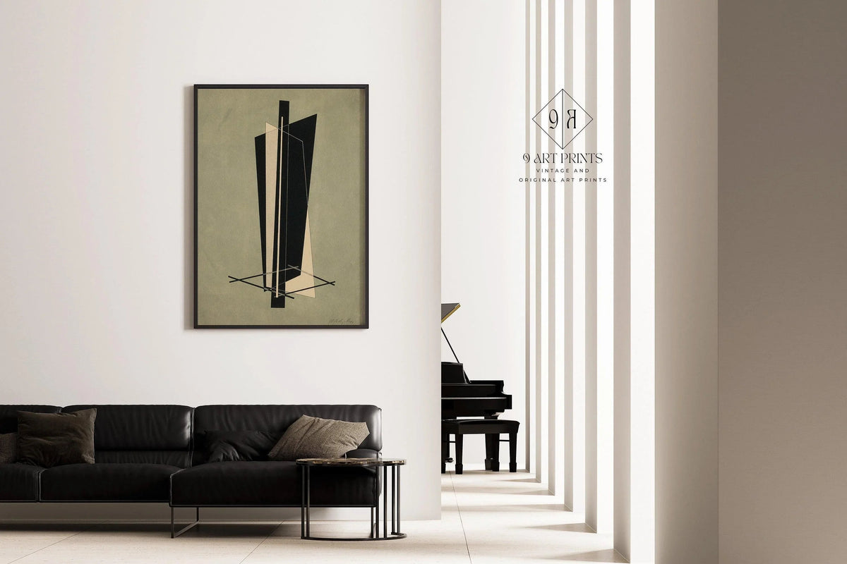Estampe Bauhaus de Moholy-Nagy : Art abstrait Kestnermappe (Encadrement manuel disponible)