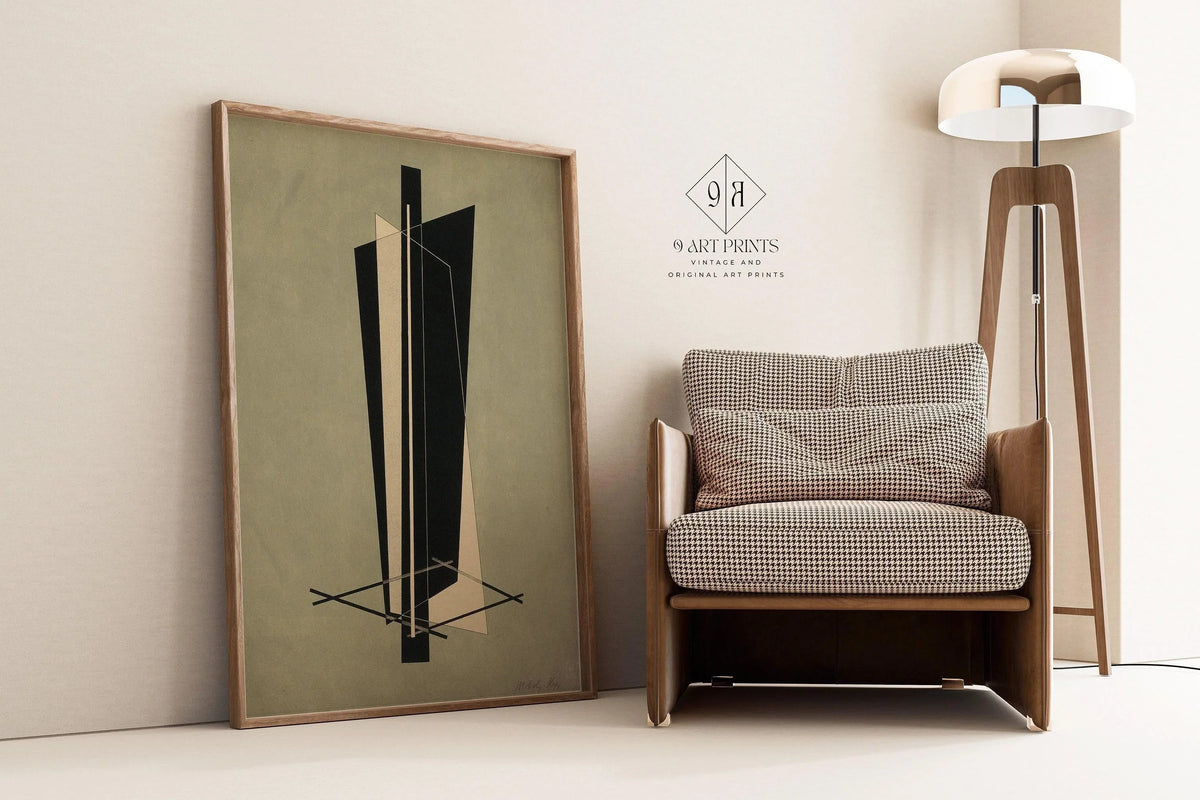Estampe Bauhaus de Moholy-Nagy : Art abstrait Kestnermappe (Encadrement manuel disponible)