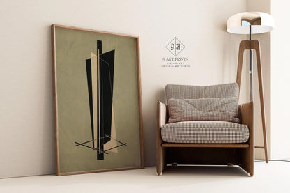 Estampe Bauhaus de Moholy-Nagy : Art abstrait Kestnermappe (Encadrement manuel disponible)
