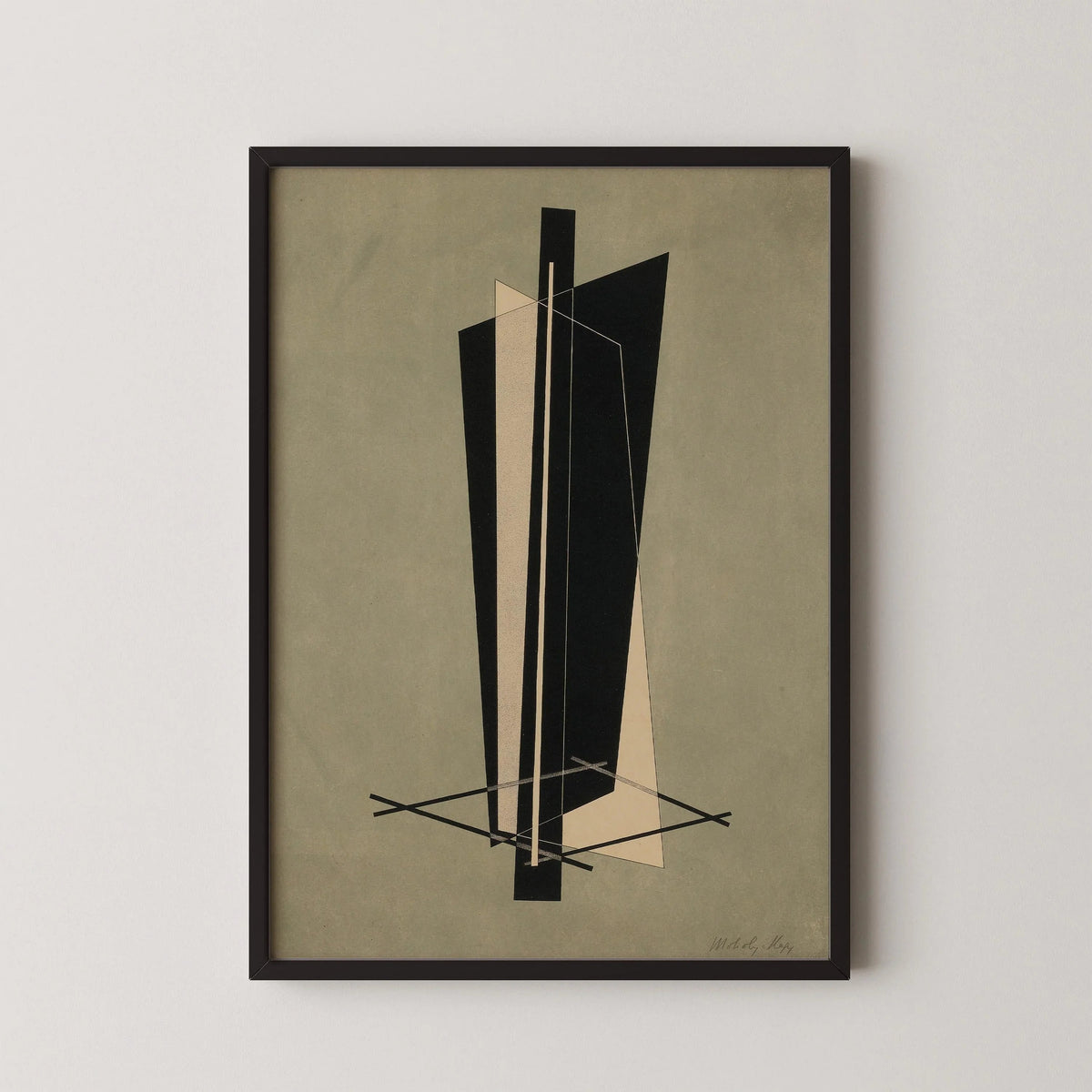 Estampe Bauhaus de Moholy-Nagy : Art abstrait Kestnermappe (Encadrement manuel disponible)