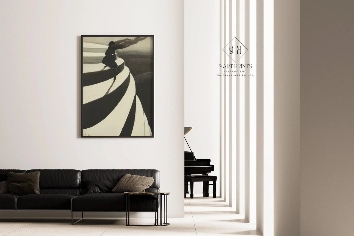 Léon Spilliaert "Vertigo" Impression d'Art : Décoration Murale Symboliste Dark Academia