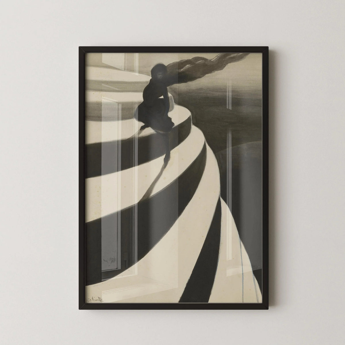 Léon Spilliaert "Vertigo" Impression d'Art : Décoration Murale Symboliste Dark Academia