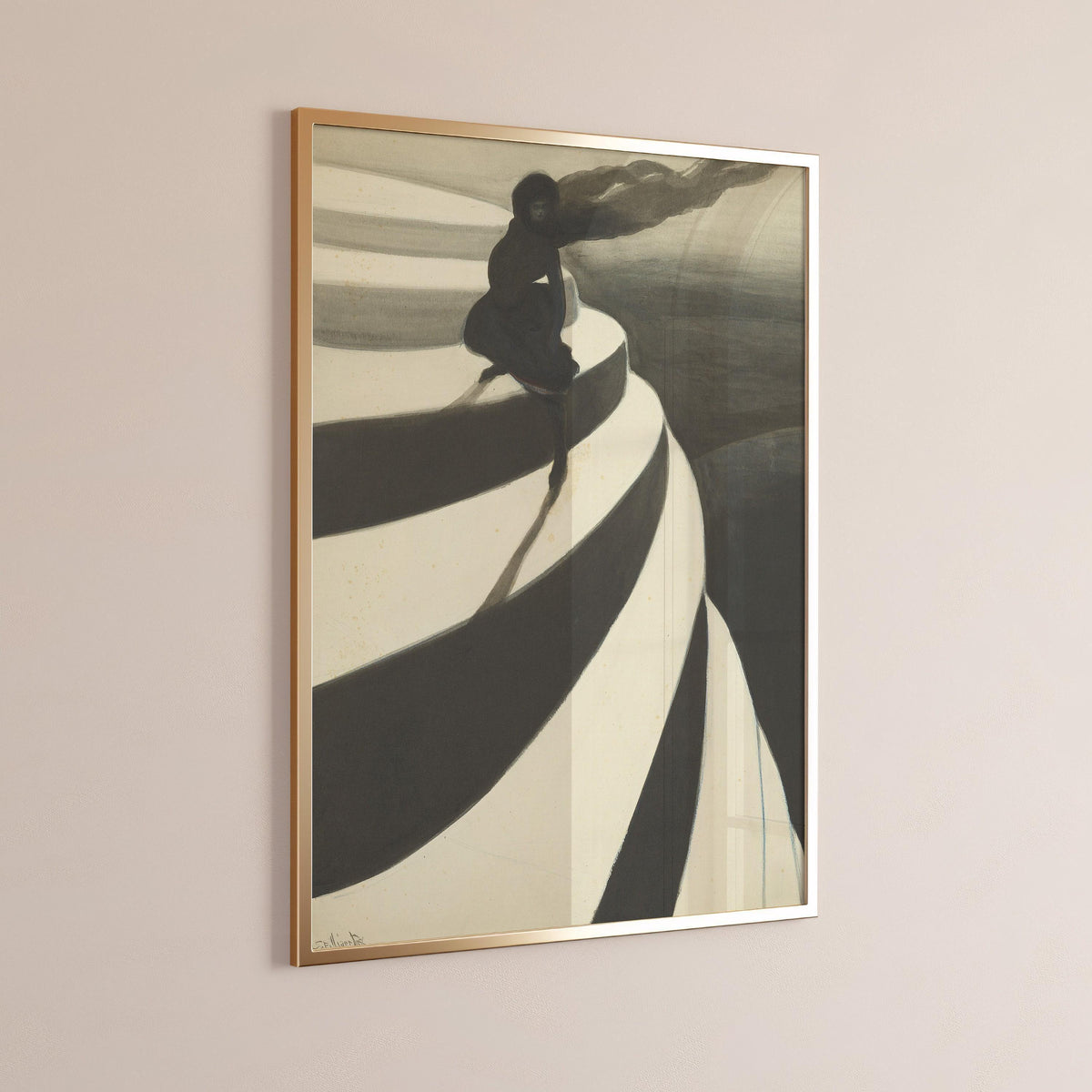 Léon Spilliaert "Vertigo" Impression d'Art : Décoration Murale Symboliste Dark Academia