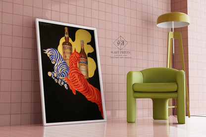 Leonetto Cappiello - Impression zèbre Art Déco Florio Cinzano