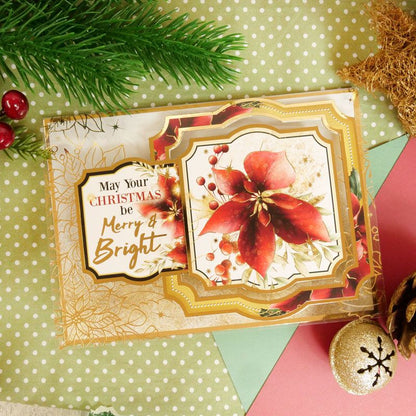 Acétate Scintillant de Luxe Poinsettia